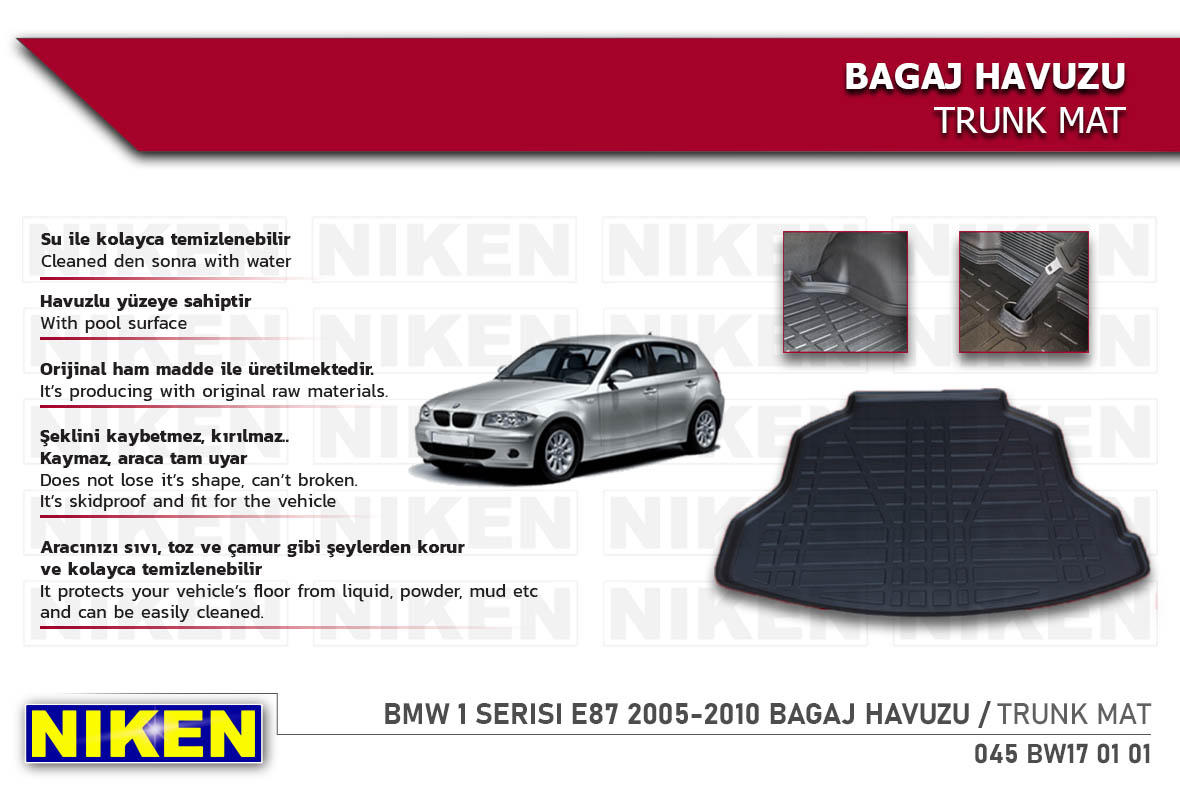 BMW 1 SERISI E87 2005-2010 BAGAJ HAVUZU