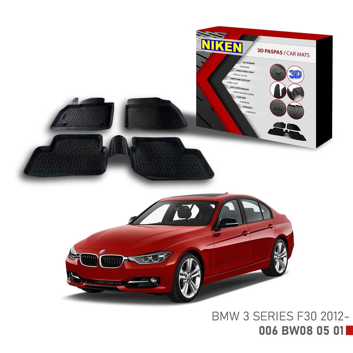 BMW 3 SERIES F30 2012- 3D PASPAS