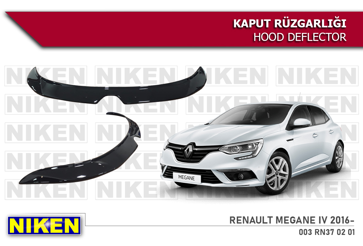 RENAULT MEGANE IV 2016- KAPUT RÜZGARLIĞI ECO