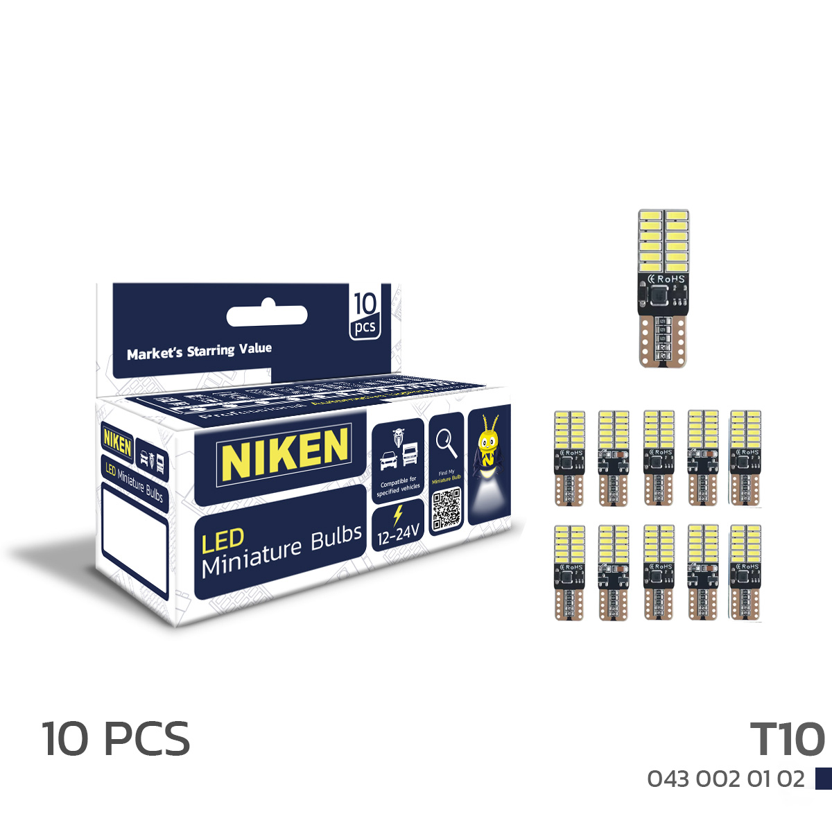 LED AMPUL T10 CANBUS PARK LEDİ 24 LEDLİ (10LU)