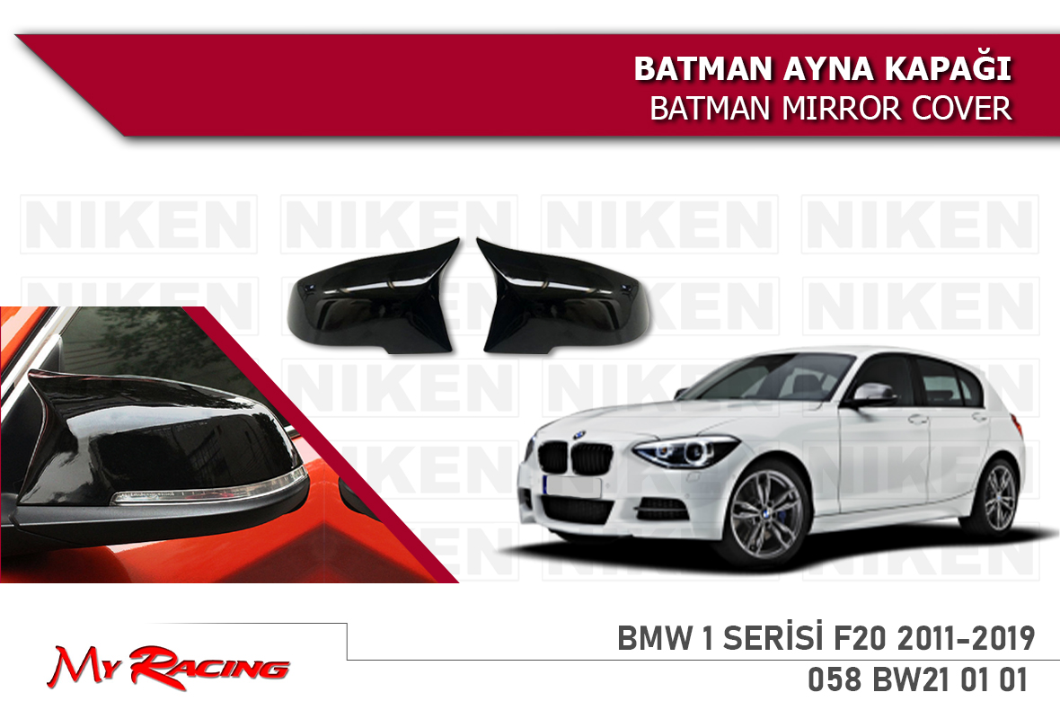 BMW 1 SERISI F20 2011-2019 BATMAN AYNA KAPAĞI SİYA