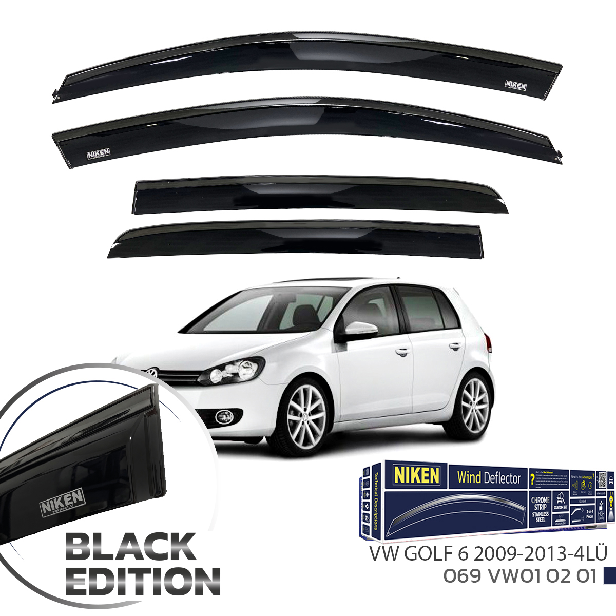 VW GOLF 6 2009-2013 BLACK EDITION KROMLU CAM RÜZ 4