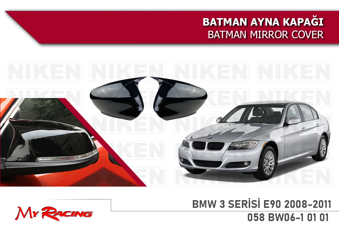 BMW 3 SERISI E90 2008-2011 BATMAN AYNA KAPAĞI SİYA