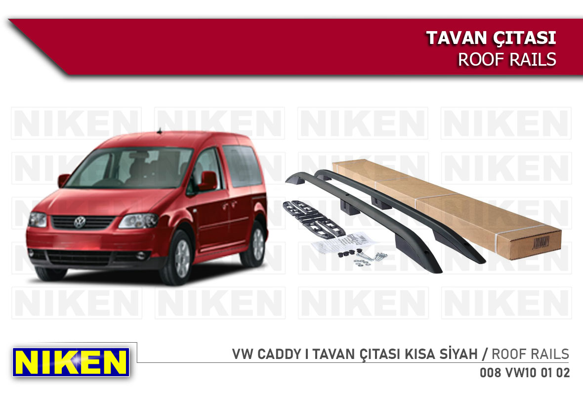 Vw caddy discount roof rails black