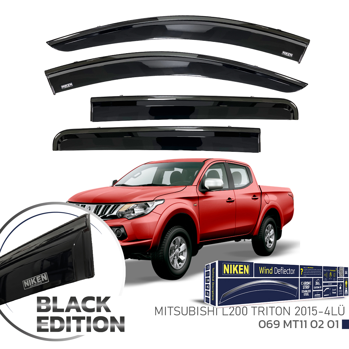 MITSUBISHI L200 TRITON 2015-BLACK EDIT KROM CAM RÜ