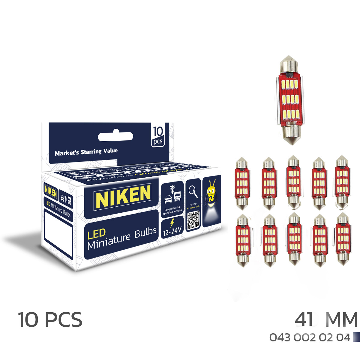 LED AMPUL SOFİT CANBUS LED 41MM (10LU)