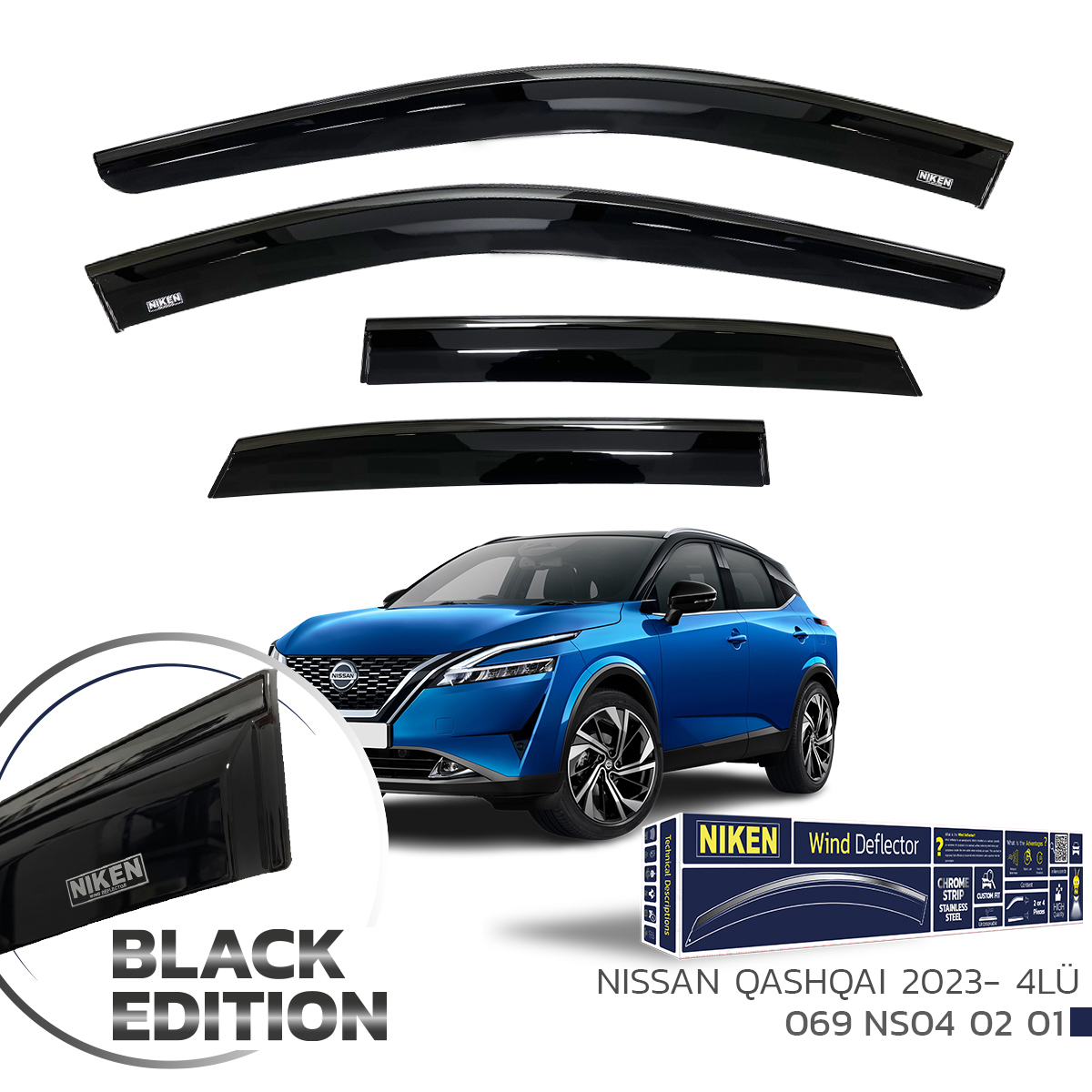 NISSAN QASHQAI 2023-BLACK EDITION KROMLU CAM RÜZ 4