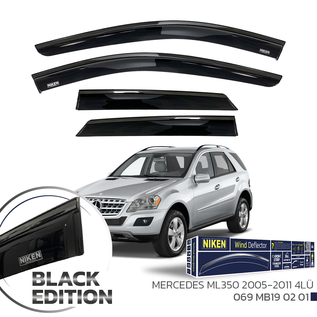 MERCEDES ML350 2005-2011 BLACK EDITIO KROM CAM RÜZ
