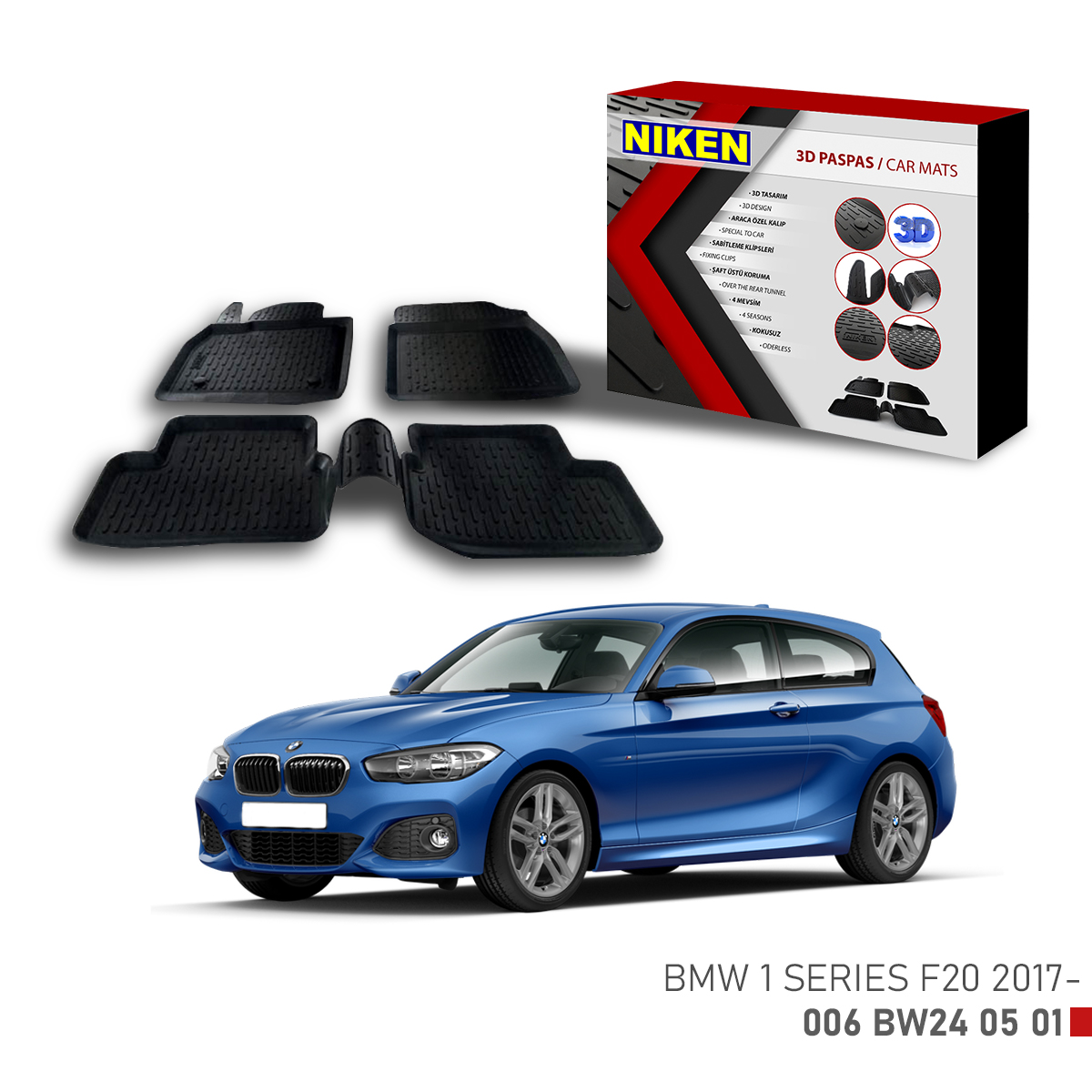 BMW 1 SERIES F20 2011-2019 3D PASPAS