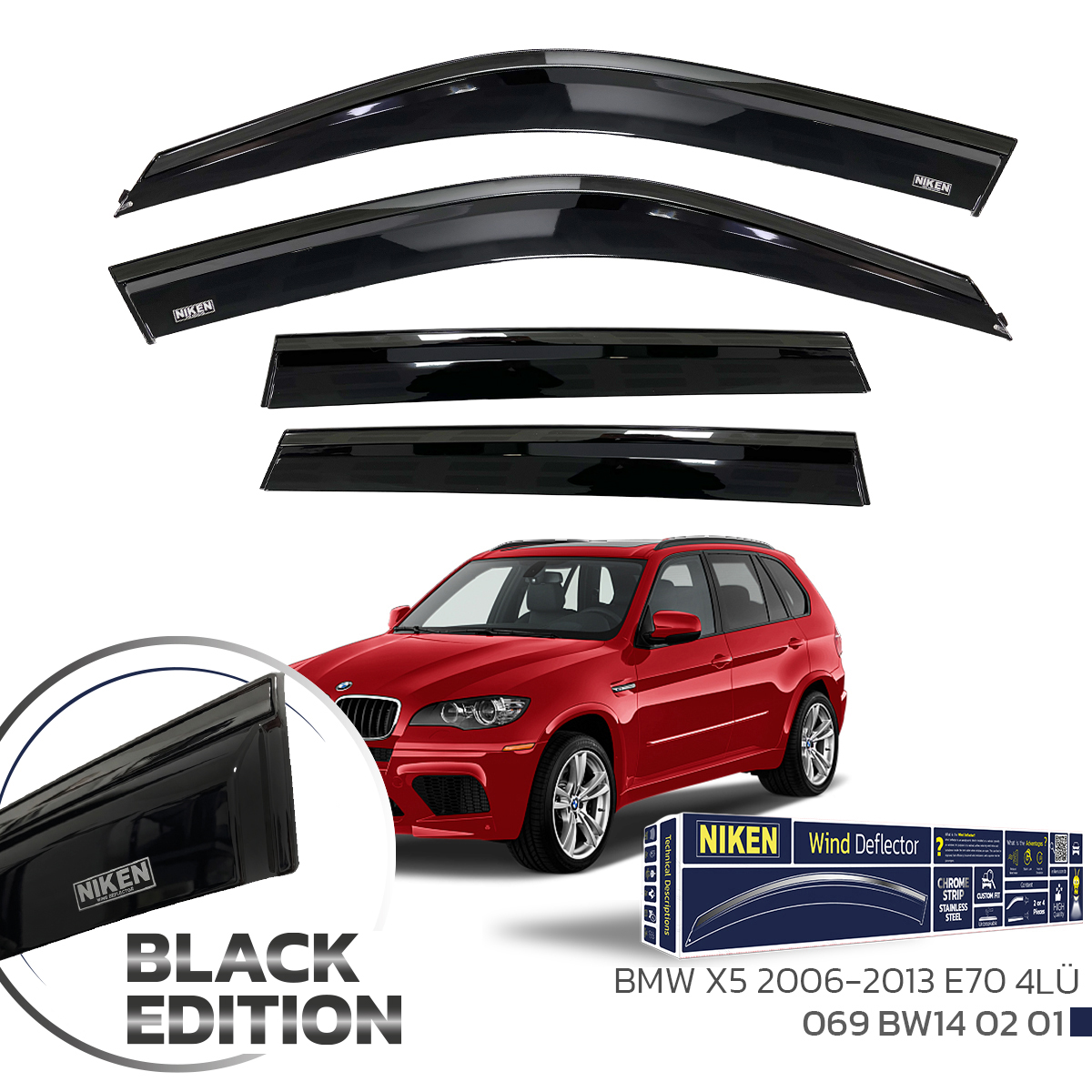 BMW X5 2006-2013 E70 BLACK EDITION KROMLU CAM RÜZG