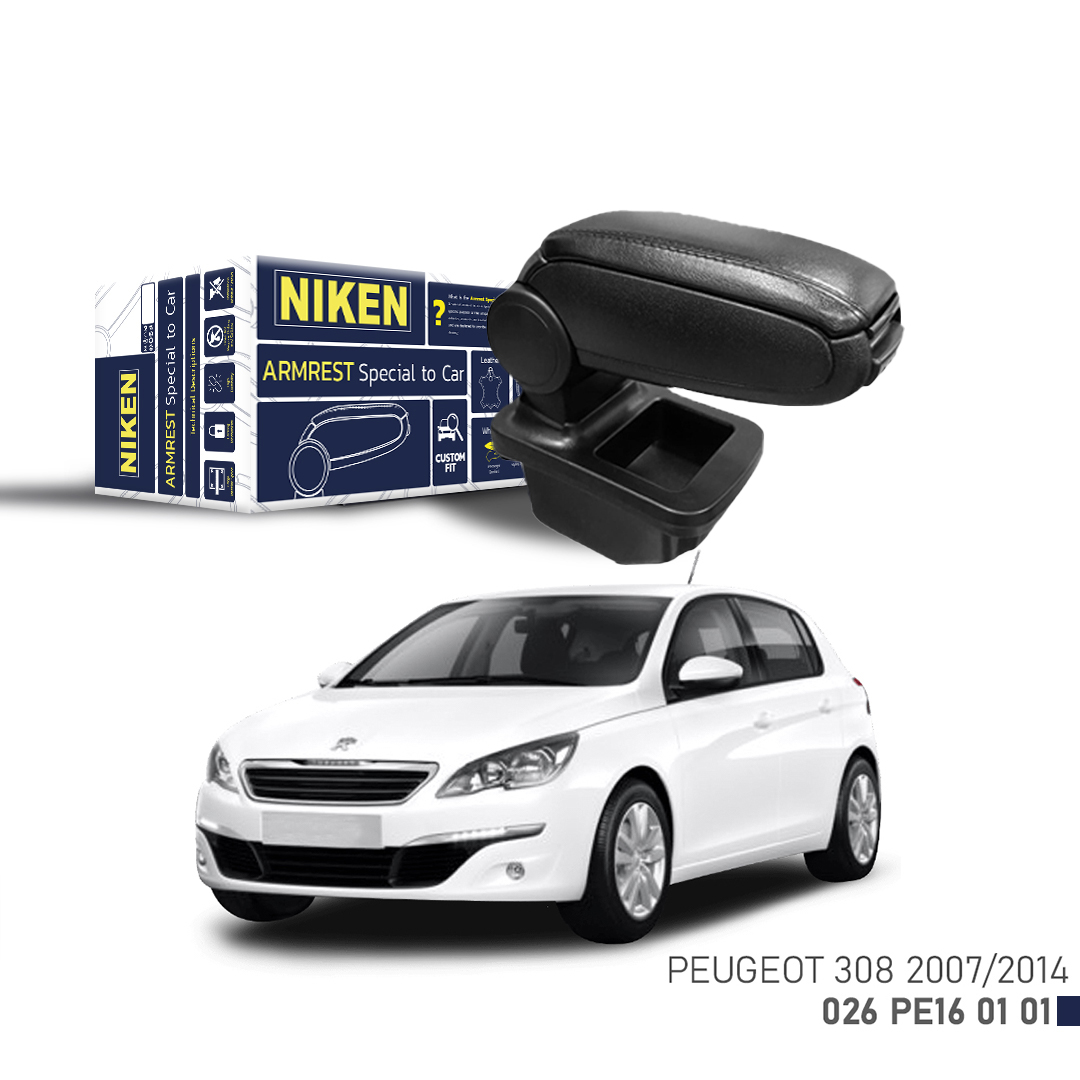 PEUGEOT 308 2007-2013 ARACA ÖZEL KOL DAYAMA SİYAH