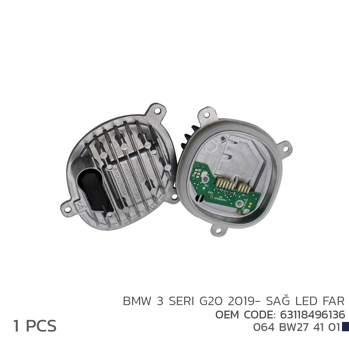 BMW 3 SERI G20 2019- SAĞ LED FAR MODÜL 63118496136